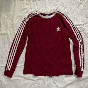 Adidas Burgundy Long Sleeve
